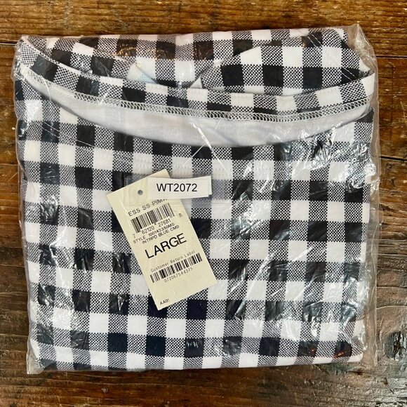 Charter Club Women's Top Checkered Pattern Size LG NWT - Picture 5 of 5